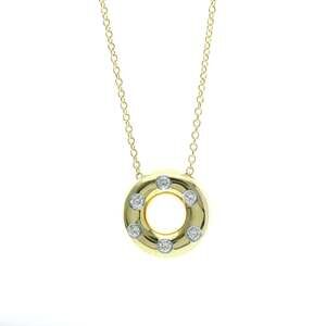 TIFFANY 18k Gold Diamond Necklace